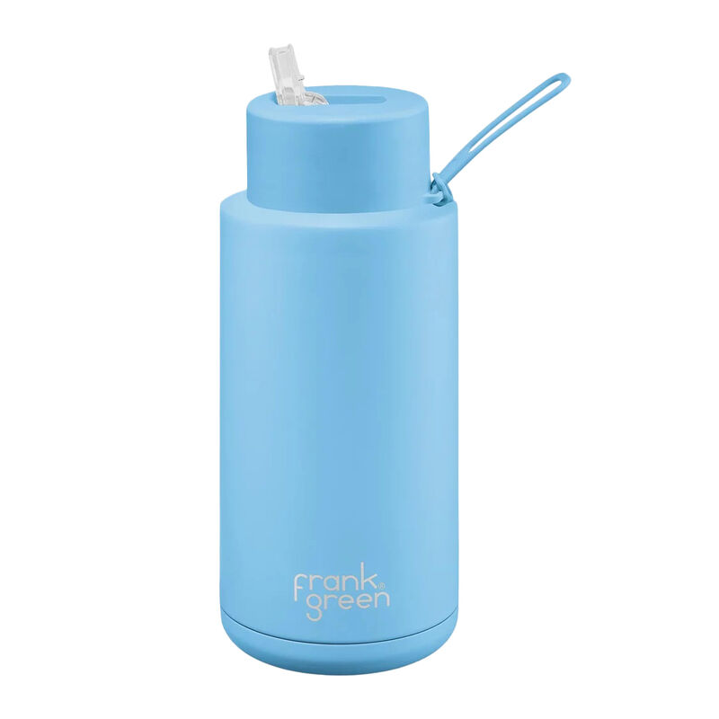 frank green 34oz Ceramic Bottle with Straw Sky Blue image number 0